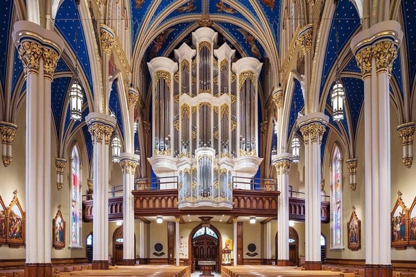 A large organ in the Basilica.